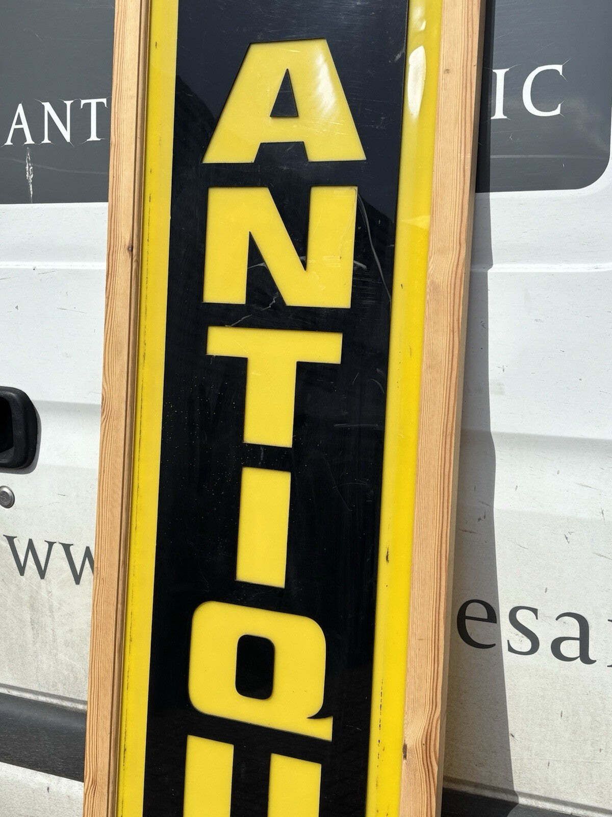 Huge Old Antique Shop Sign. From An Old London Antique Warehouse photo 251.0