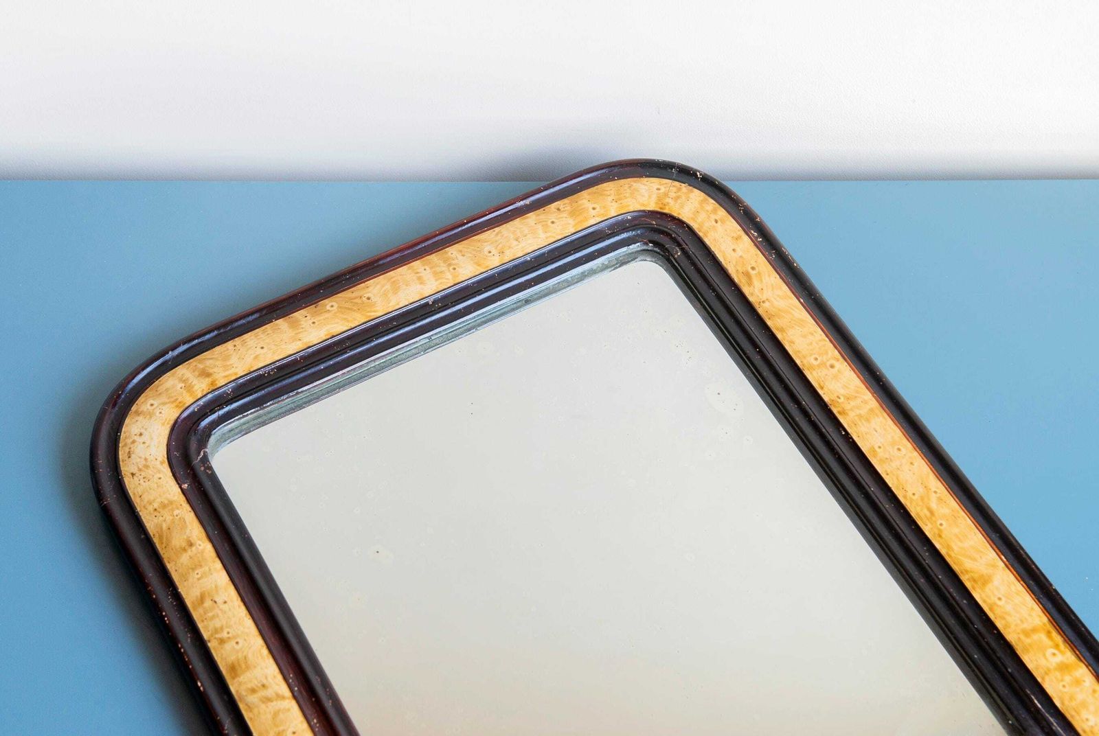 Antique Louis Philippe Mirror, Rustic Half Round Wall Mirror, French Farmhouse Mirror, Decorative Plaster Arch Mirror, 19th Century photo buy