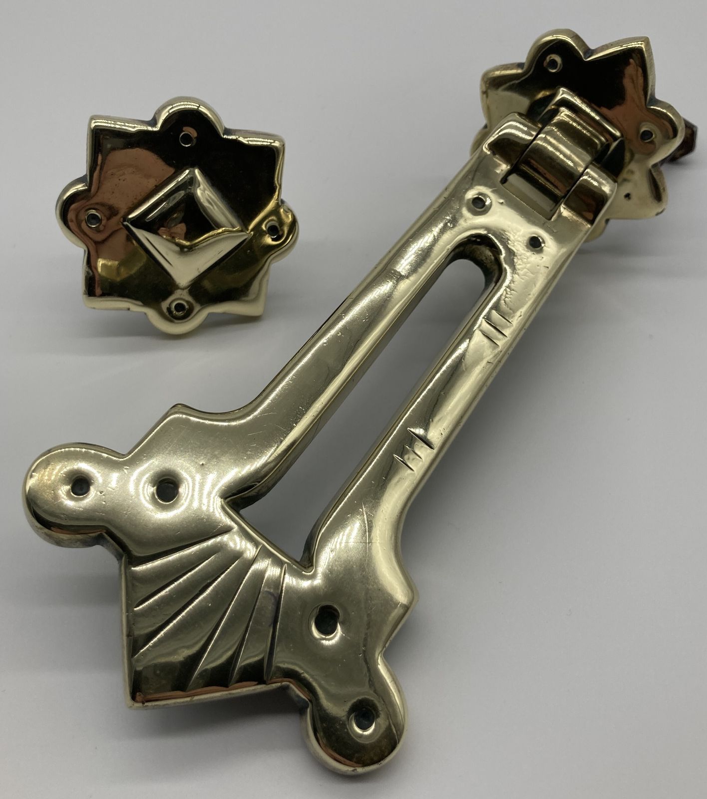 A Late 19th Century Arts And Crafts Brass Door Knocker