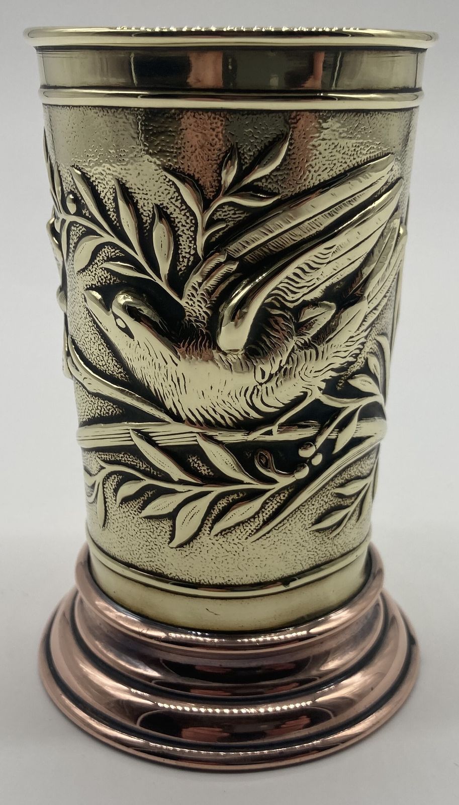 A Late 19th Century Aesthetic Copper And Brass Vase