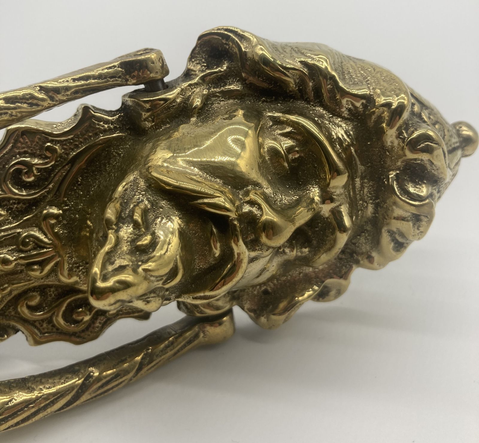 A Mid 20th Century Neo   Classical Style Brass Door Knocker photo furniture
