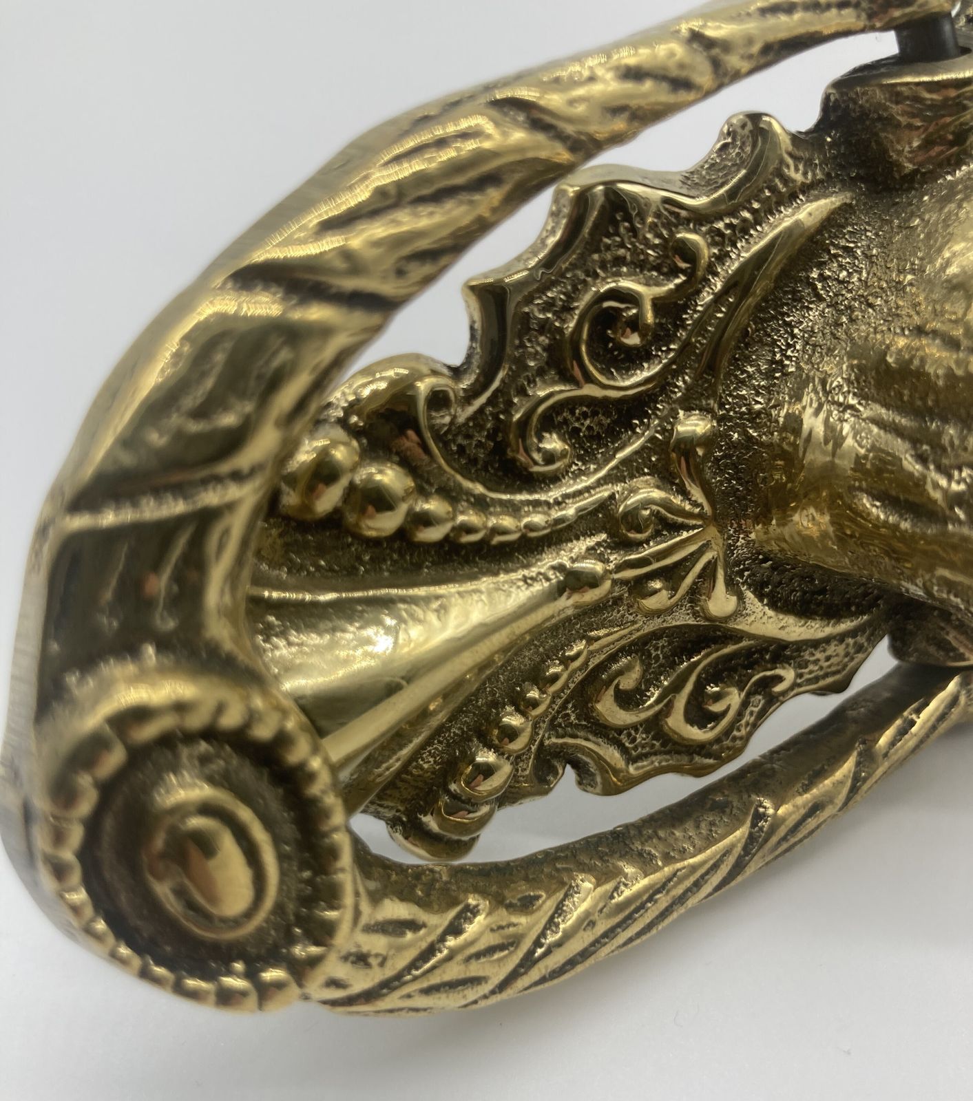 A Mid 20th Century Neo   Classical Style Brass Door Knocker photo for sale