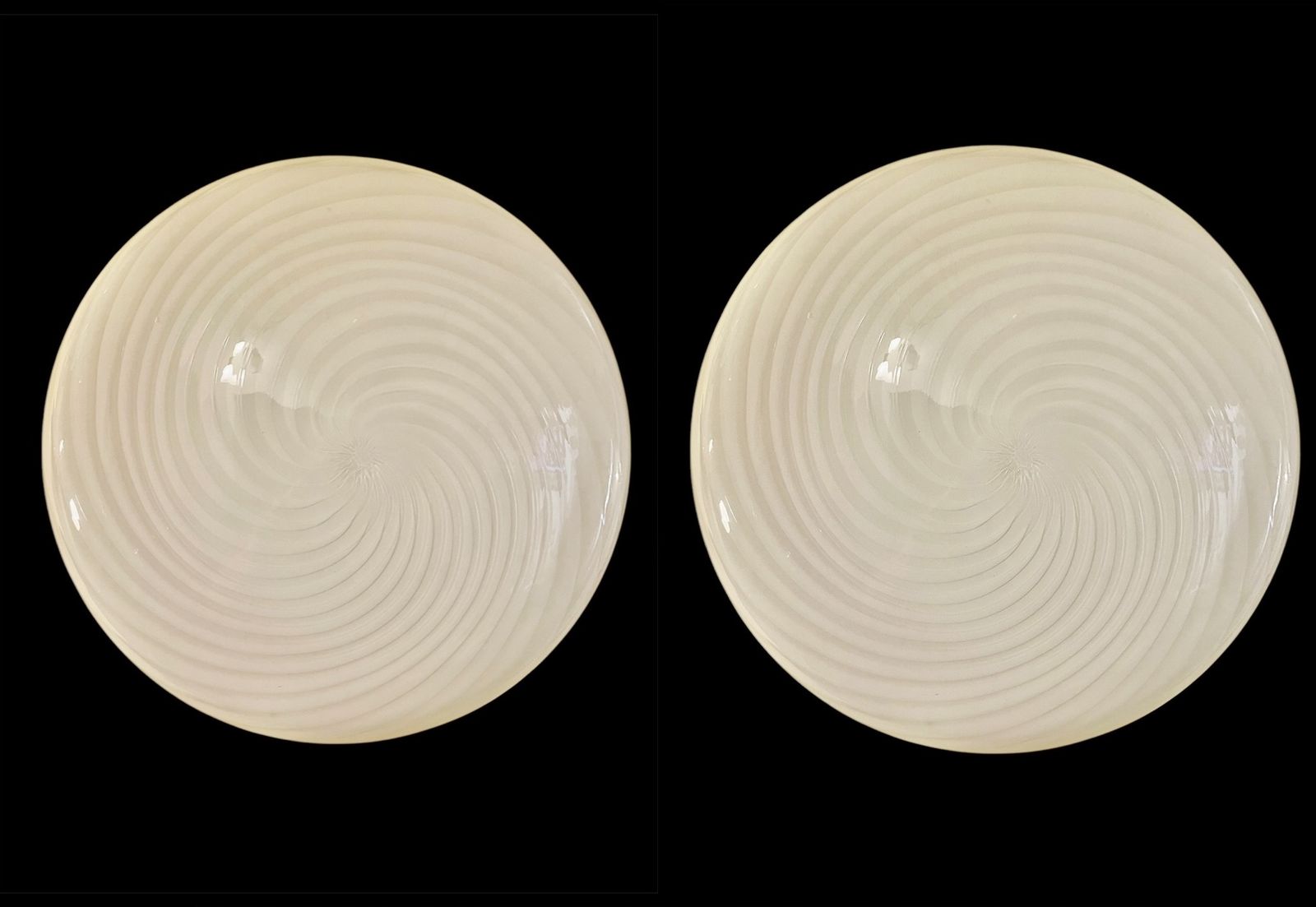 Vistosi By Vetri Wall Lighting Pair Murano Glass 42 Cm , Italie 1980s