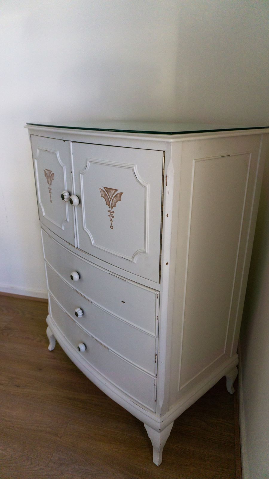 Ivory 3 Piece Bespoke Hand Painted Bedroom Set (French Louis) photo buy