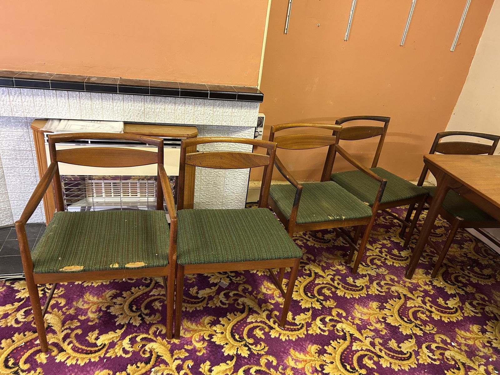 Vintage Teak Dining Table And Chairs photo furniture