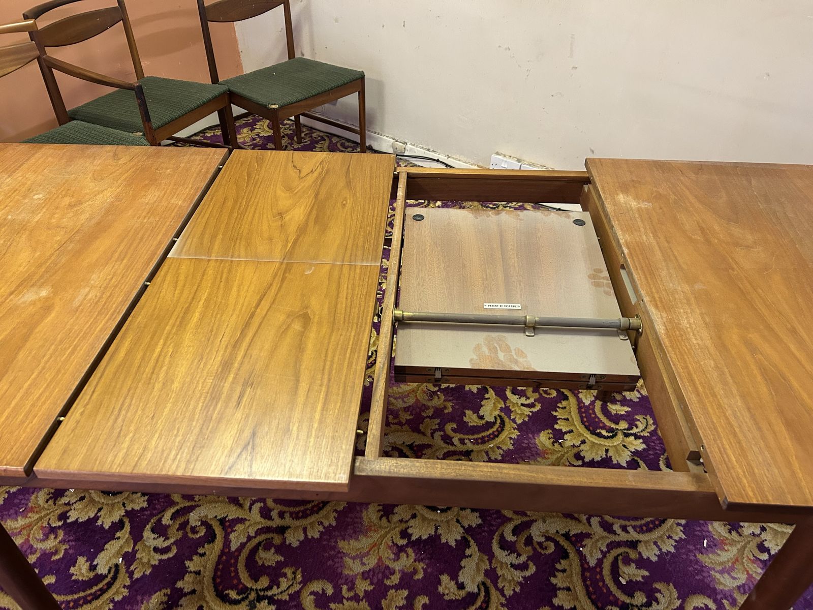 photo for sale Vintage Teak Dining Table And Chairs