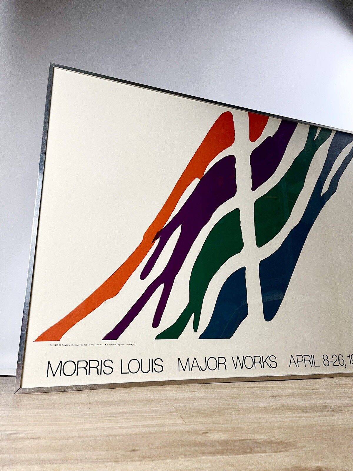 495.0 Morris Louis ‘Delta Eta’ Original Museum Lithograph, Mid Century Art 1979 photo