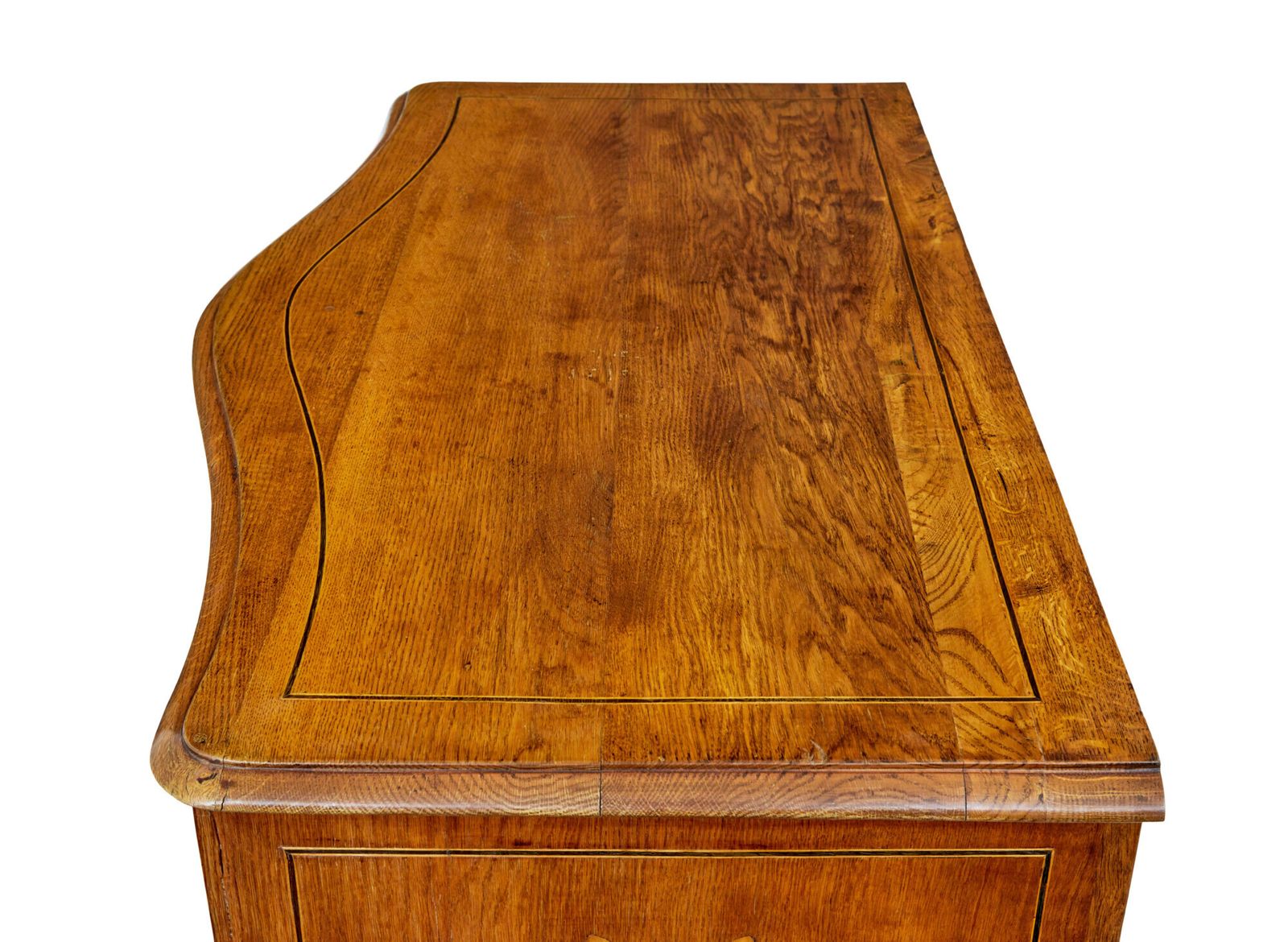Early 19th Century Swedish Baroque Oak Inlaid Chest Of Drawers photo furniture