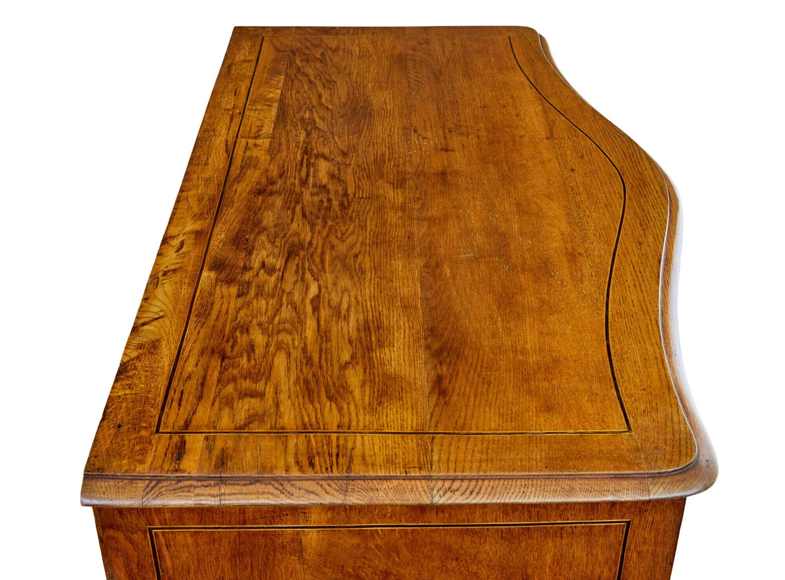 Early 19th Century Swedish Baroque Oak Inlaid Chest Of Drawers photo for sale