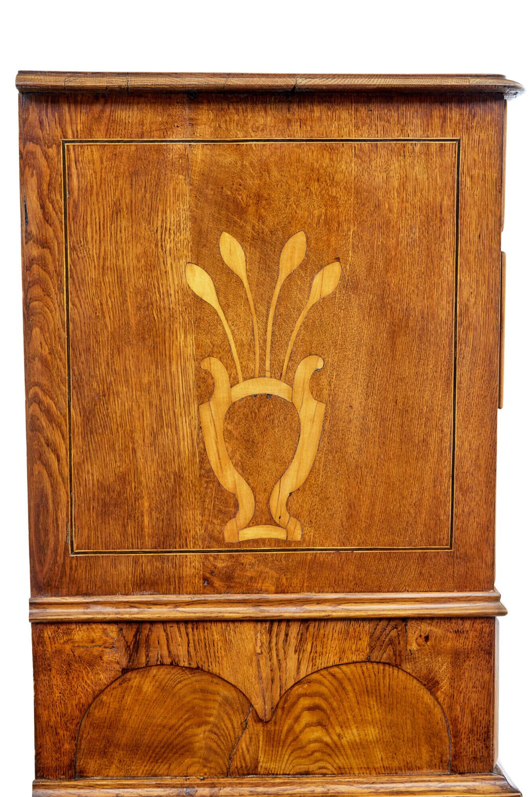 Early 19th Century Swedish Baroque Oak Inlaid Chest Of Drawers photo Furniture