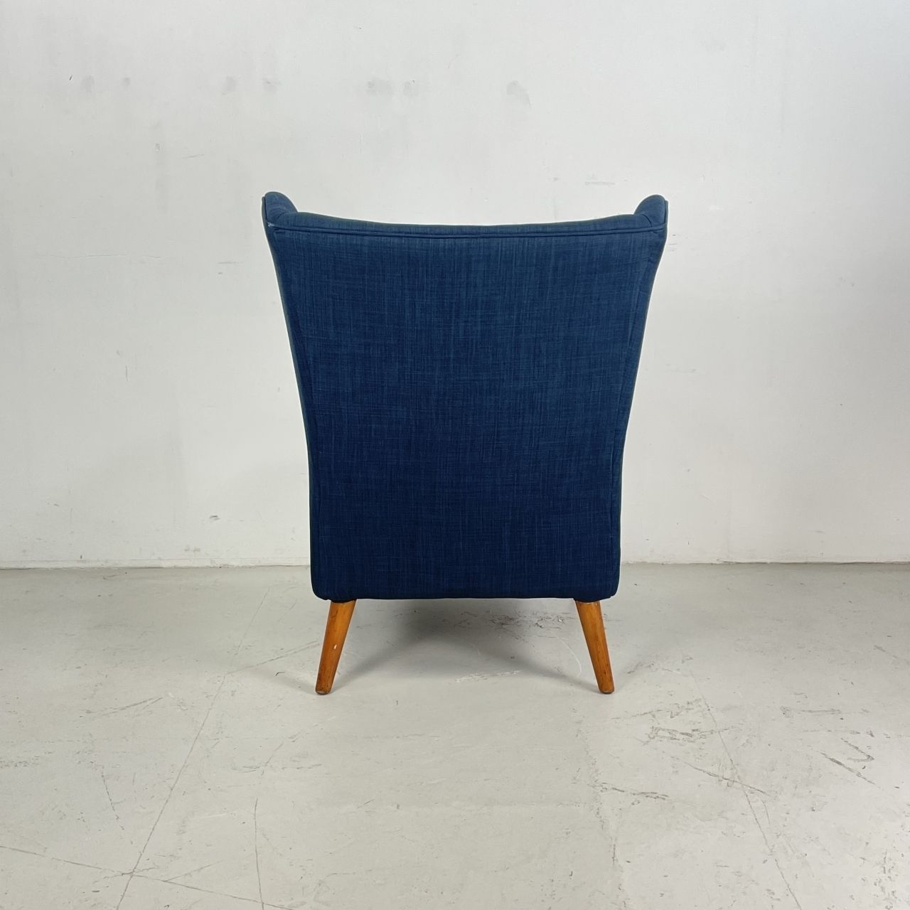 1950s Bambino Armchair By Howard Keith For Hk Furniture In Navy Blue photo vintage