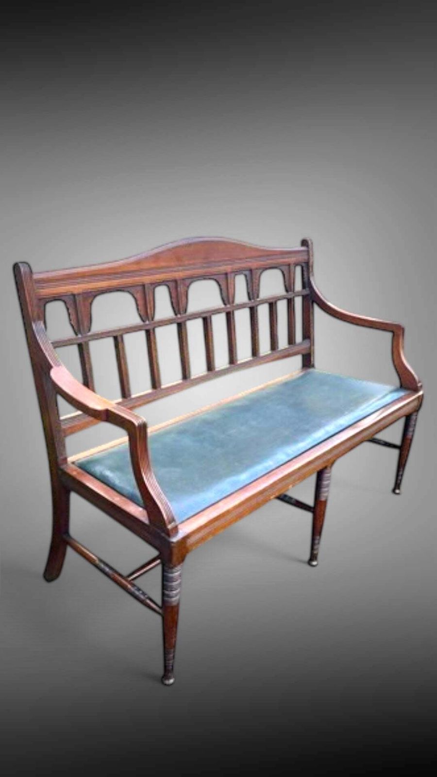 Exceptional Rare Antique William Birch For “Liberty” Walnut Settle Of Fabulous Quality Circa 1890 photo Furniture