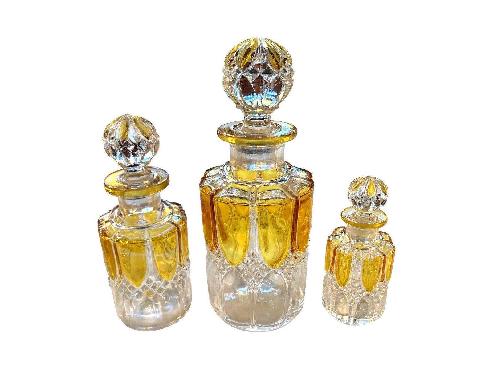 A. Collection Of Seven Val Sat Lambert 1920s Perfume Bottles. photo 725.0