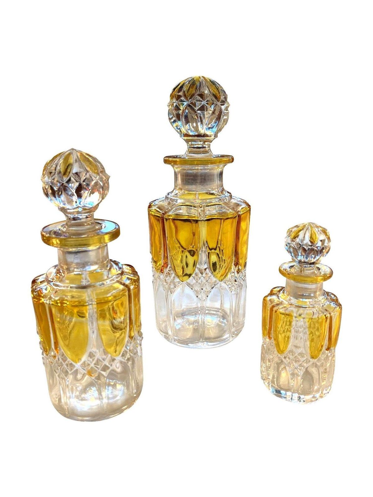 A. Collection Of Seven Val Sat Lambert 1920s Perfume Bottles. photo buy