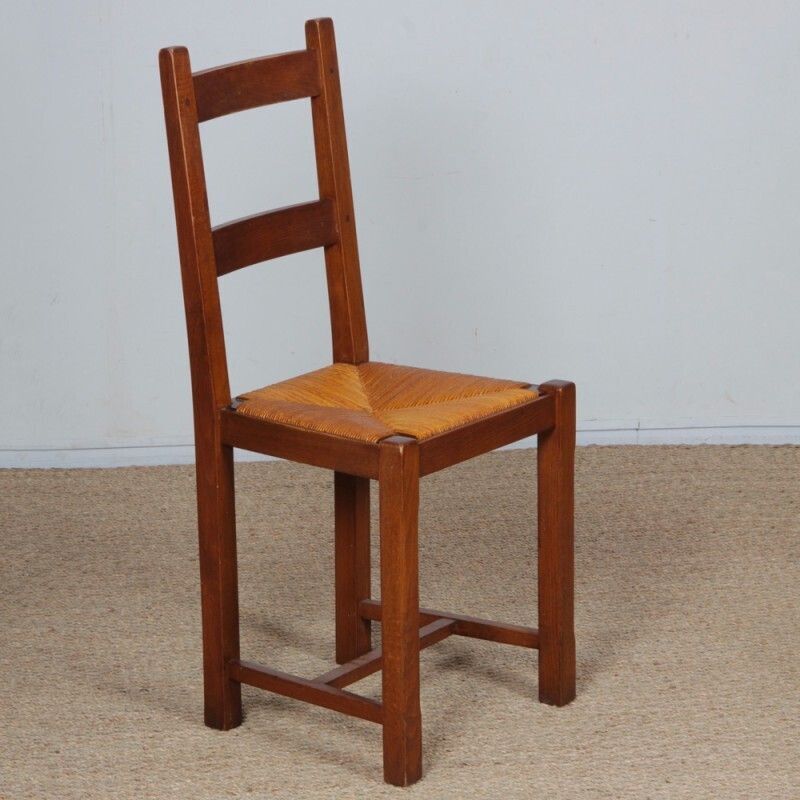 Suite Of 4 Wooden Chairs From The 1960s photo Furniture