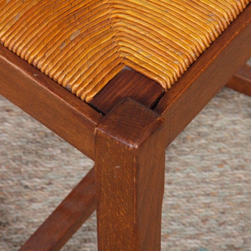 Suite Of 4 Wooden Chairs From The 1960s photo vinterior