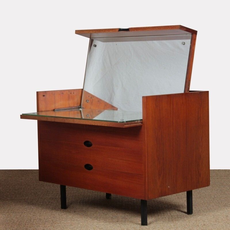 Teak Vanity By Joseph André Motte, 1960s photo buy