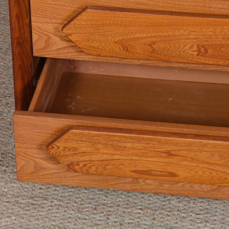 Vintage Solid Elm Chest Of Drawers, 1980s photo Furniture