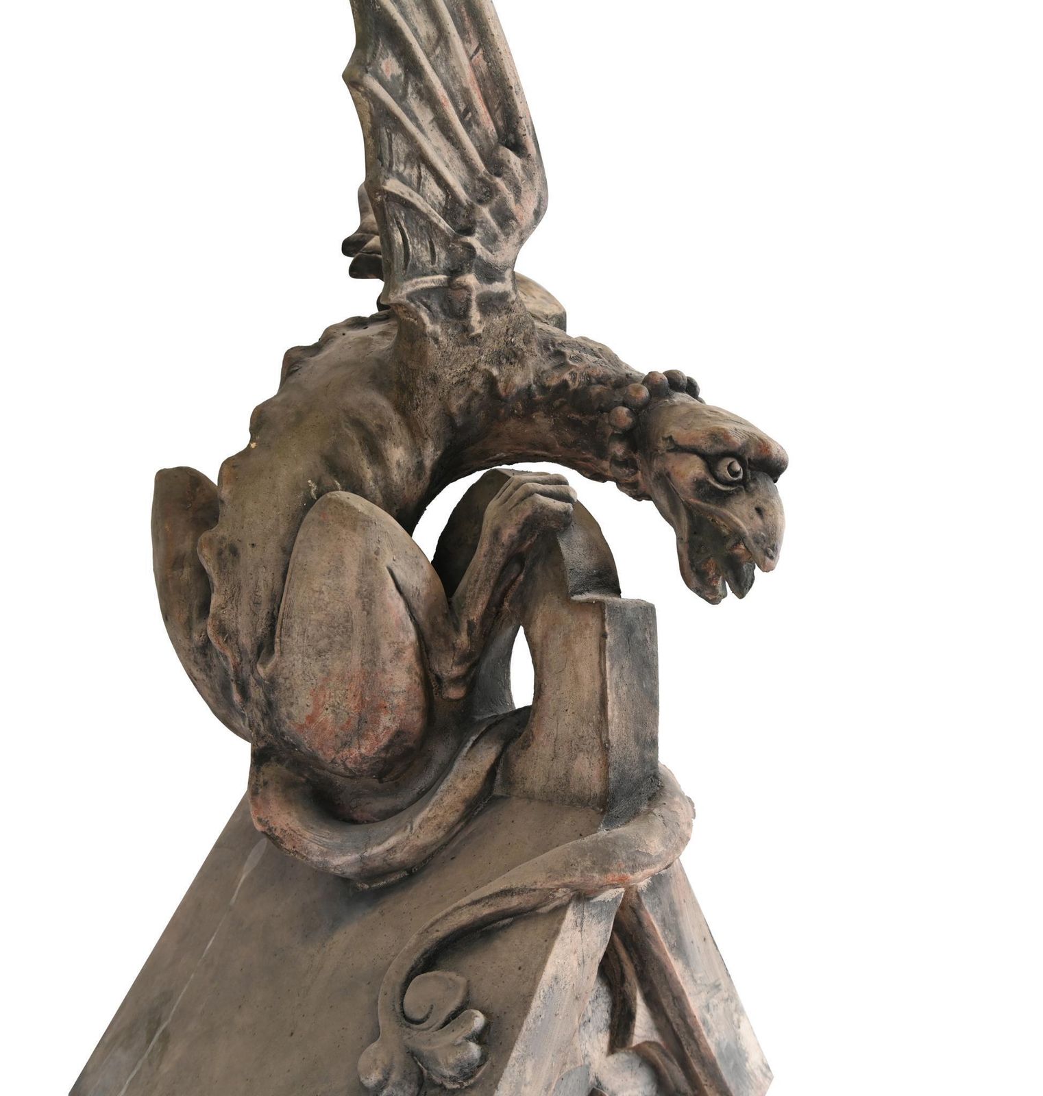 English Stone Gargoyle Griffin Garden Statue photo Garden Decor