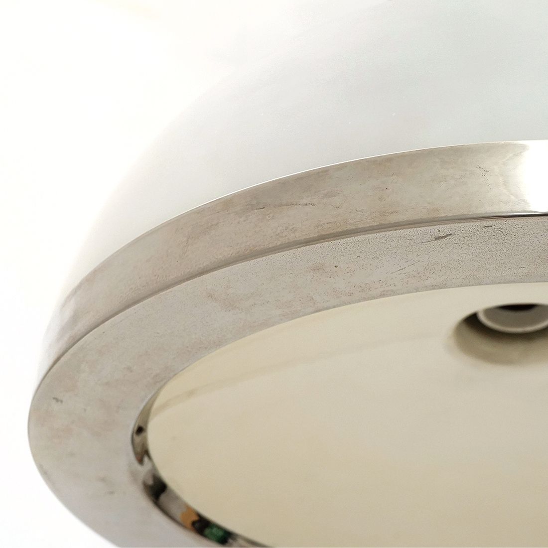 photo furniture Opaline Glass Chandelier By Pia Guidetti Crippa For Lumi, 1970s