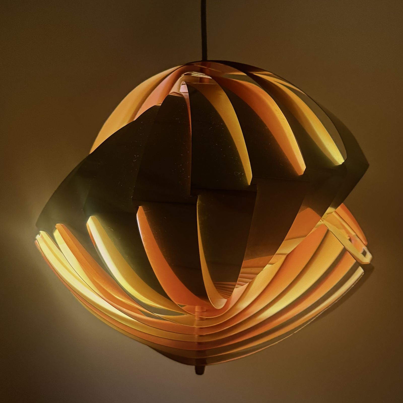 A 1960s Danish  Louis Weisdorf Konkylie Pendant Lamp For Lyfa, 1963. photo Lighting