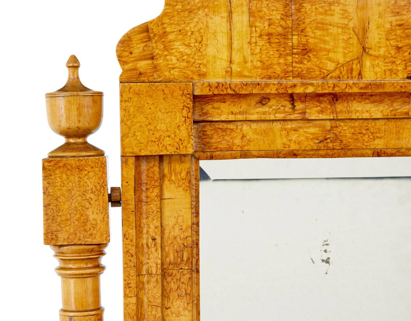 Early 19th Century Birch Biedermeier Vanity Chest Of Drawers photo for sale