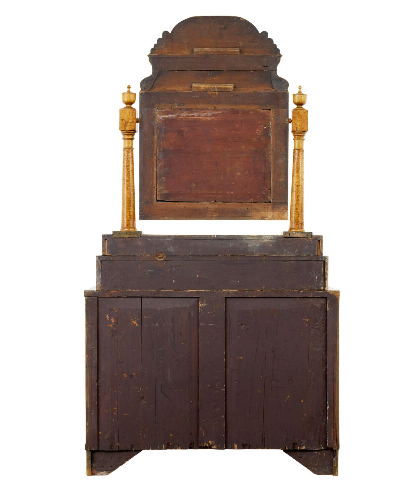 Early 19th Century Birch Biedermeier Vanity Chest Of Drawers photo vintage