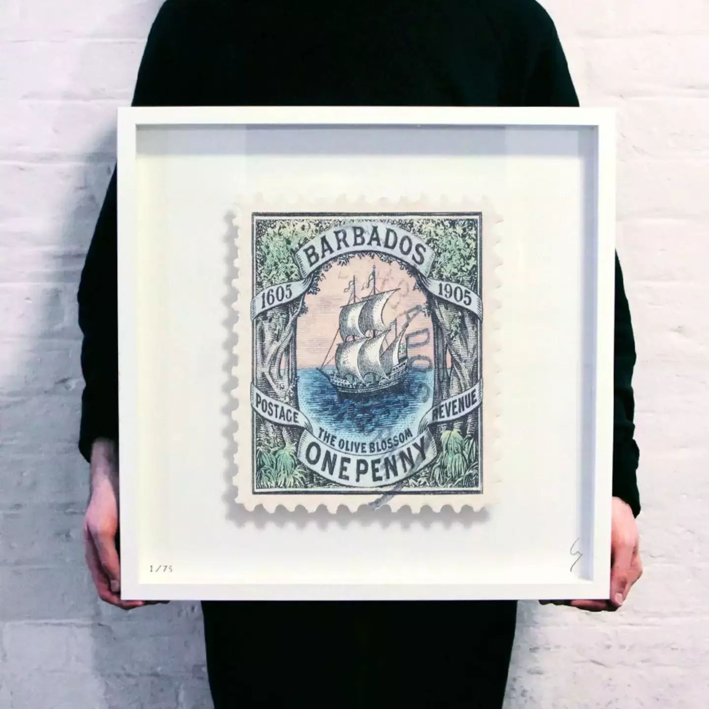 Guy Gee, Barbados Stamp, Oriental photo for sale