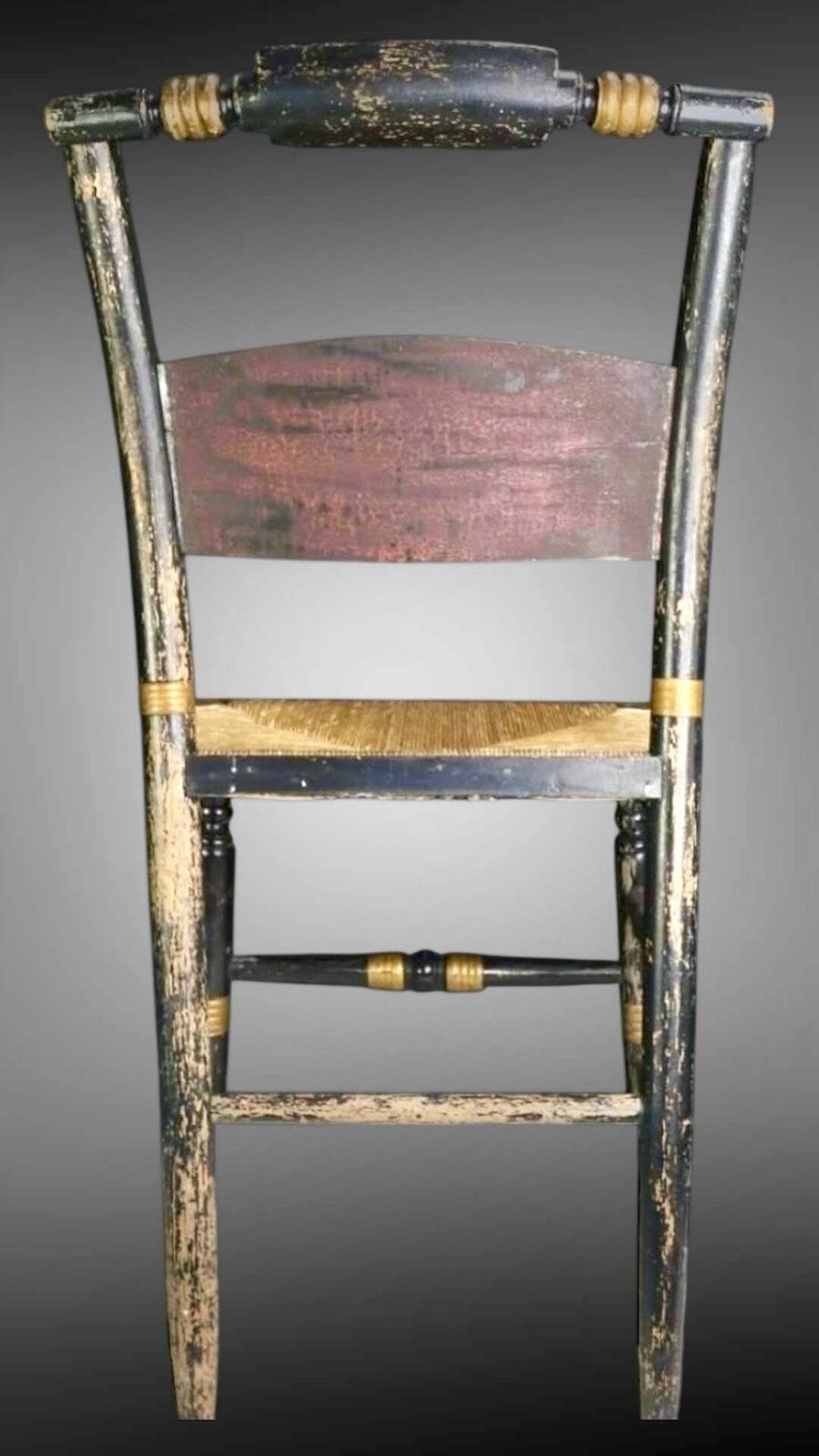 Exceptional Rare Example Of The “Harvest” Chair By Renowned American Cabinet Maker Lambert Hitchcock Circa 1810 photo buy