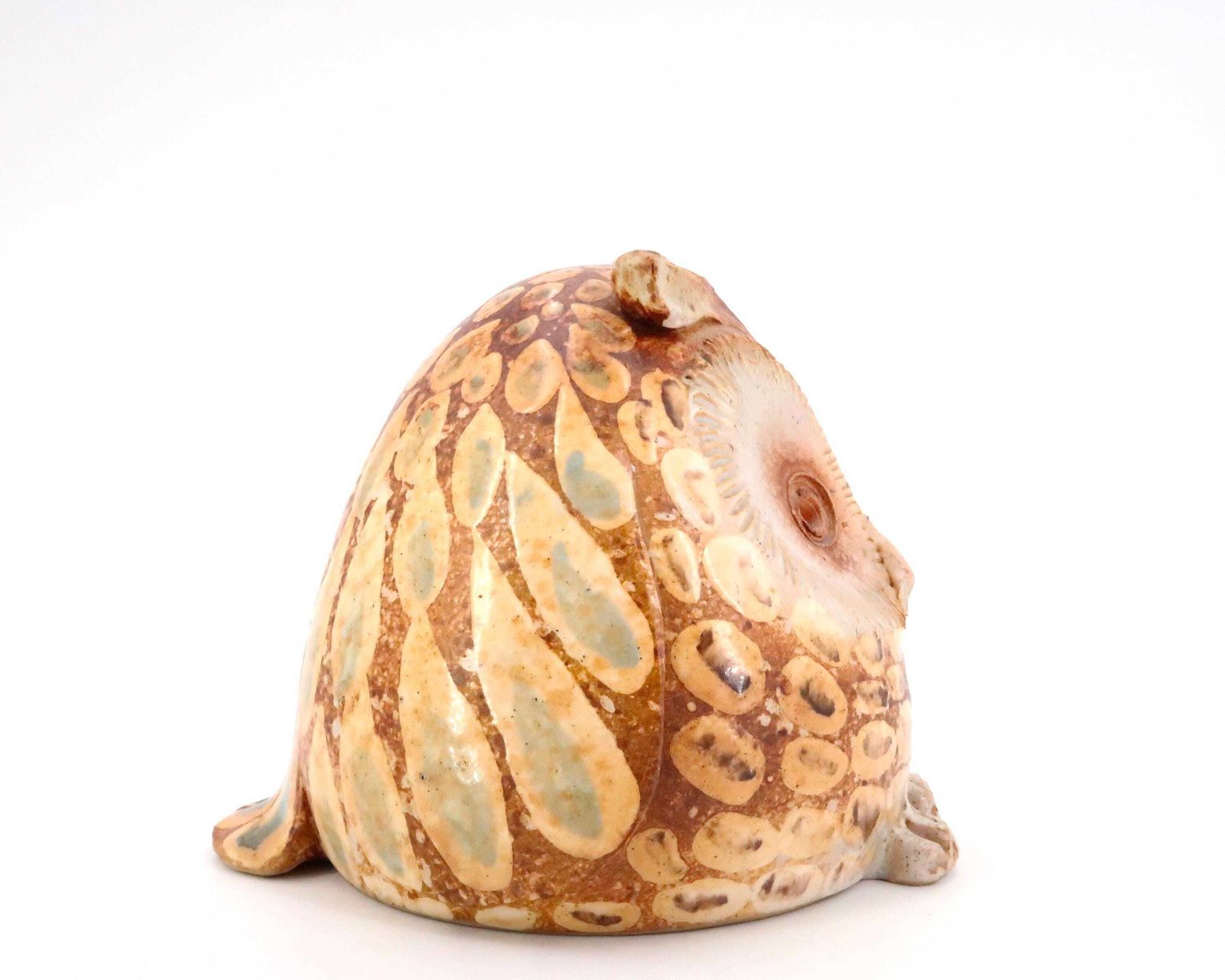 French Ceramic Owl Sculpture, 1960s / Vallauris, Vintage, Animal, Bird photo furniture
