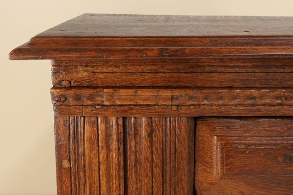 Belgian Hand Carved Single Door Cabinet In Oak, 16th Century photo furniture