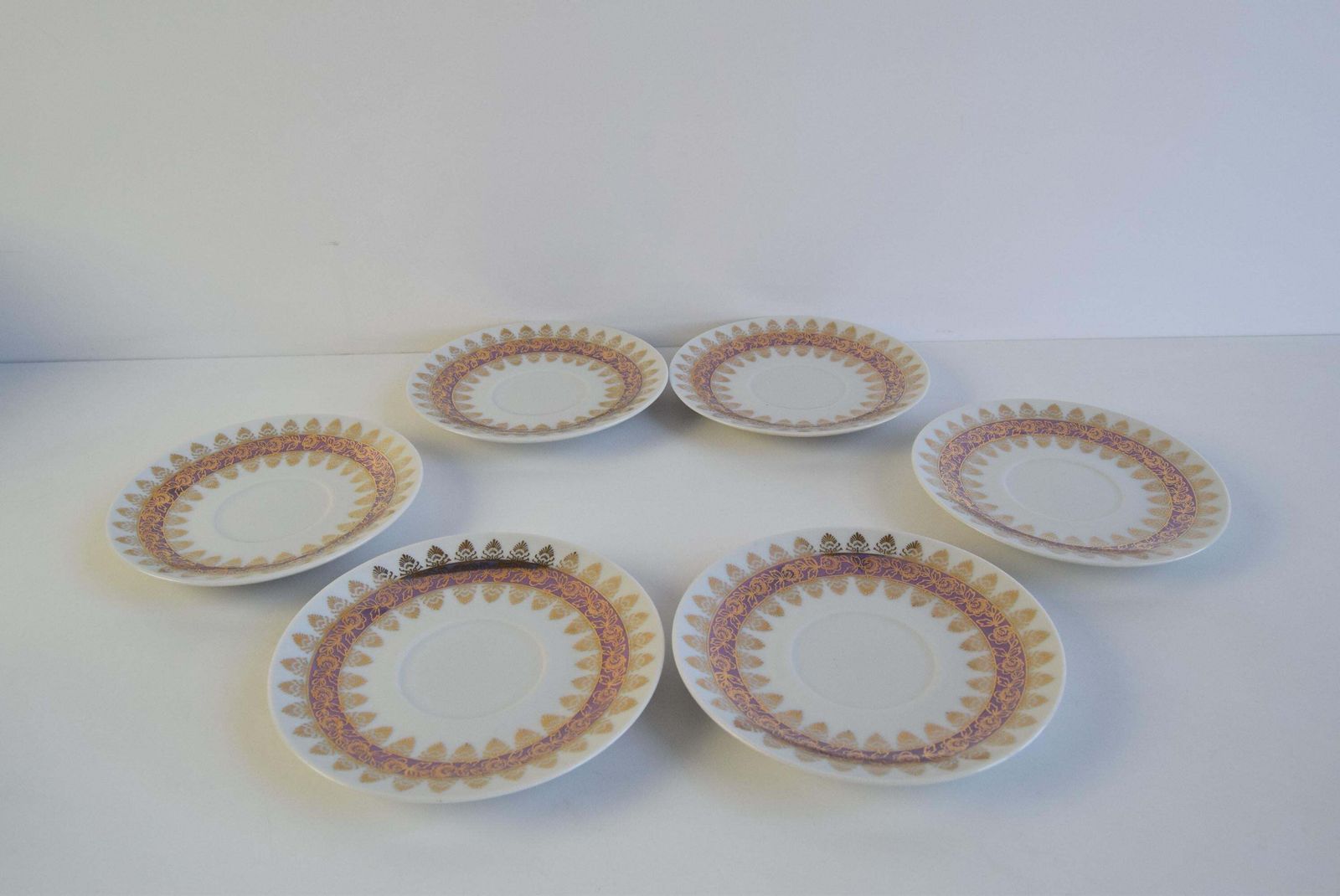 Set Of Six Cups And Saucers By Epiag 1950 photo vinterior