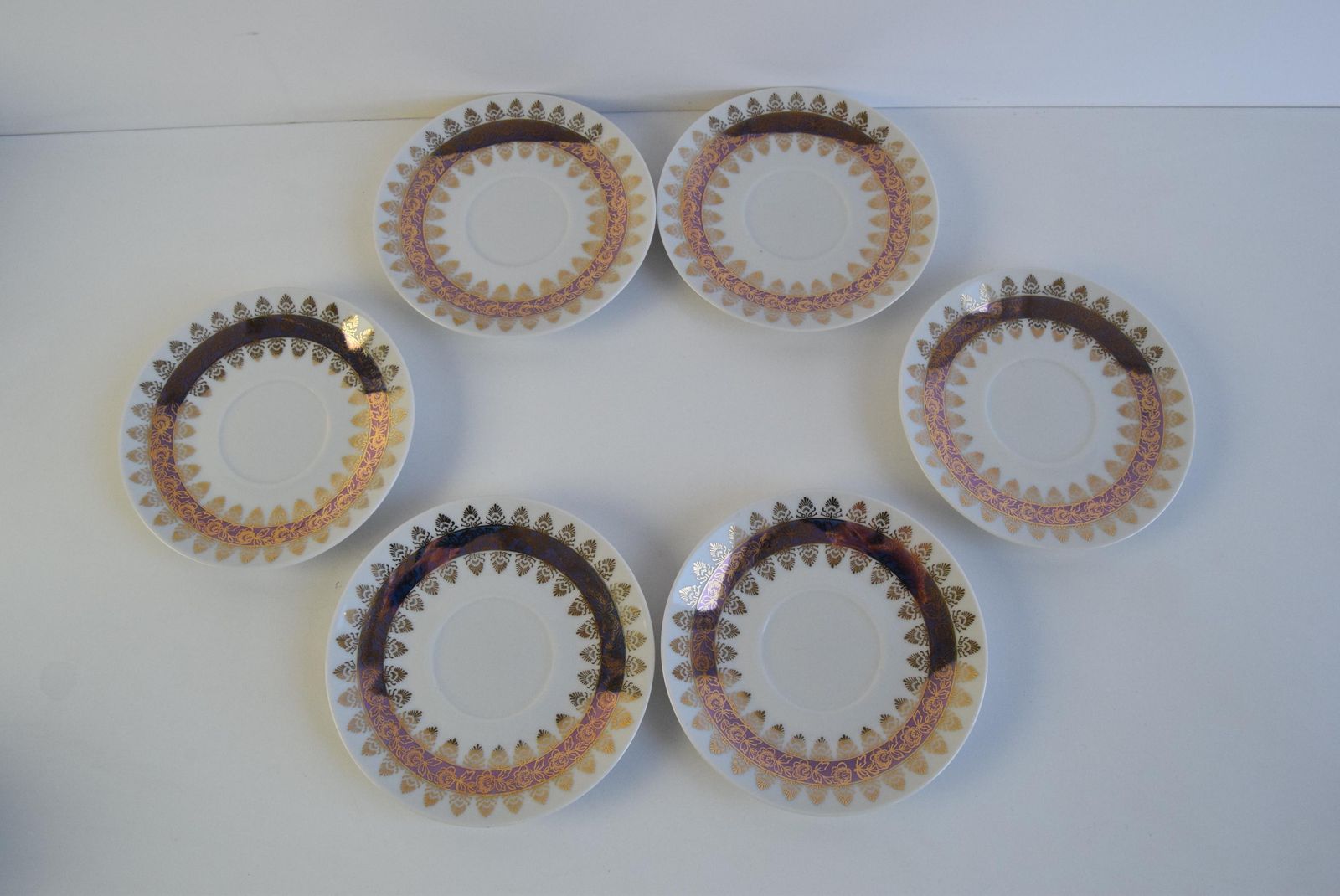 Set Of Six Cups And Saucers By Epiag 1950 photo buy