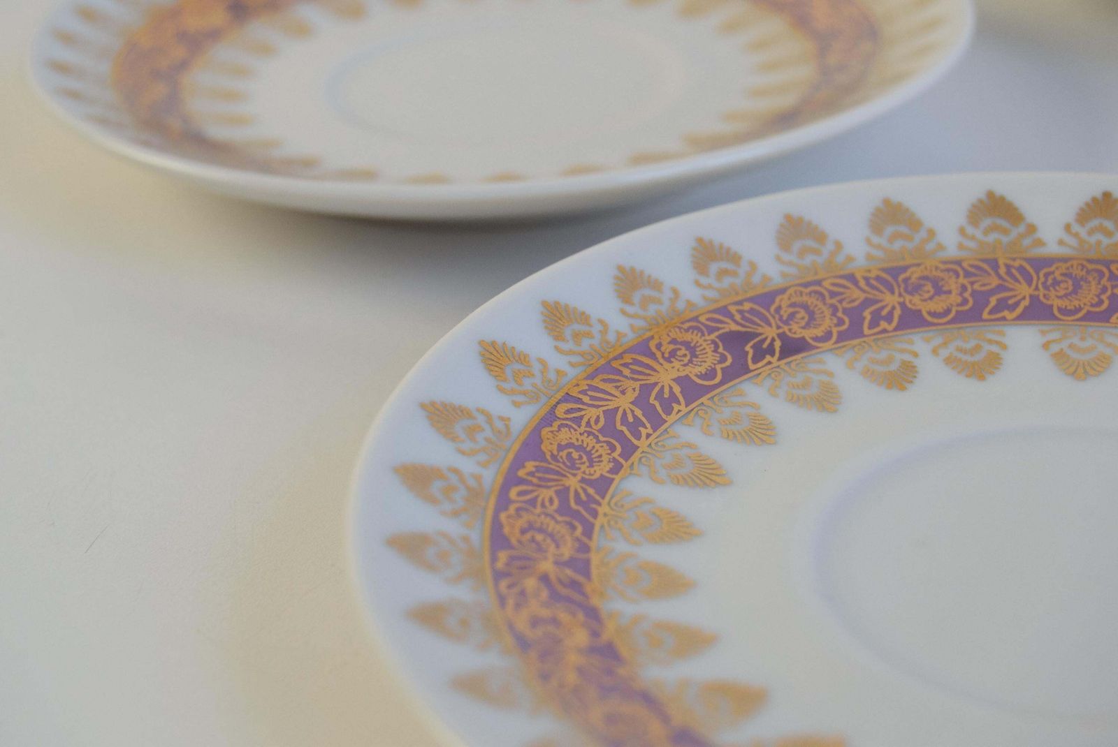 Set Of Six Cups And Saucers By Epiag 1950 photo vintage