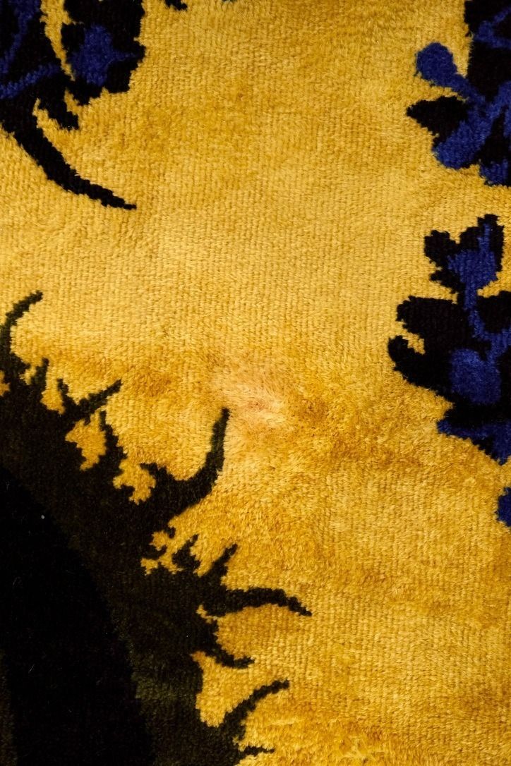 photo for sale Xxl Wool Rug Saturne By Marc Petit For Saint Frères, France 1960s