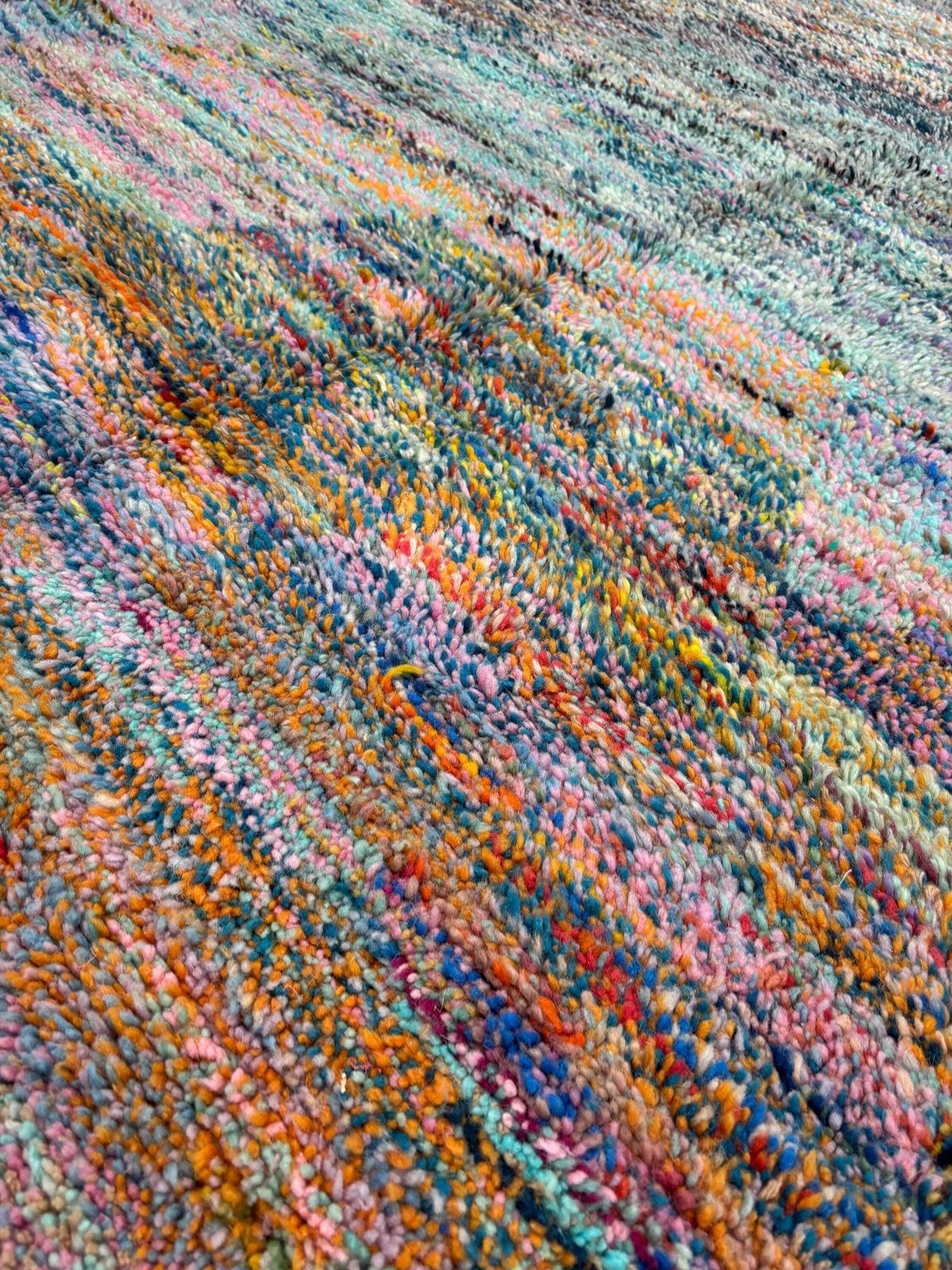 Kleurrijk Marokkaans Berber Wollen Vloerkleed 170x270 Cm, Modern Handgemaakt Wollen Vloerkleed, Beni Ourain Vloerkleed, Marokkaans Berber Vloerkleed, Tribaal Abstract Vloerkleed photo vintage