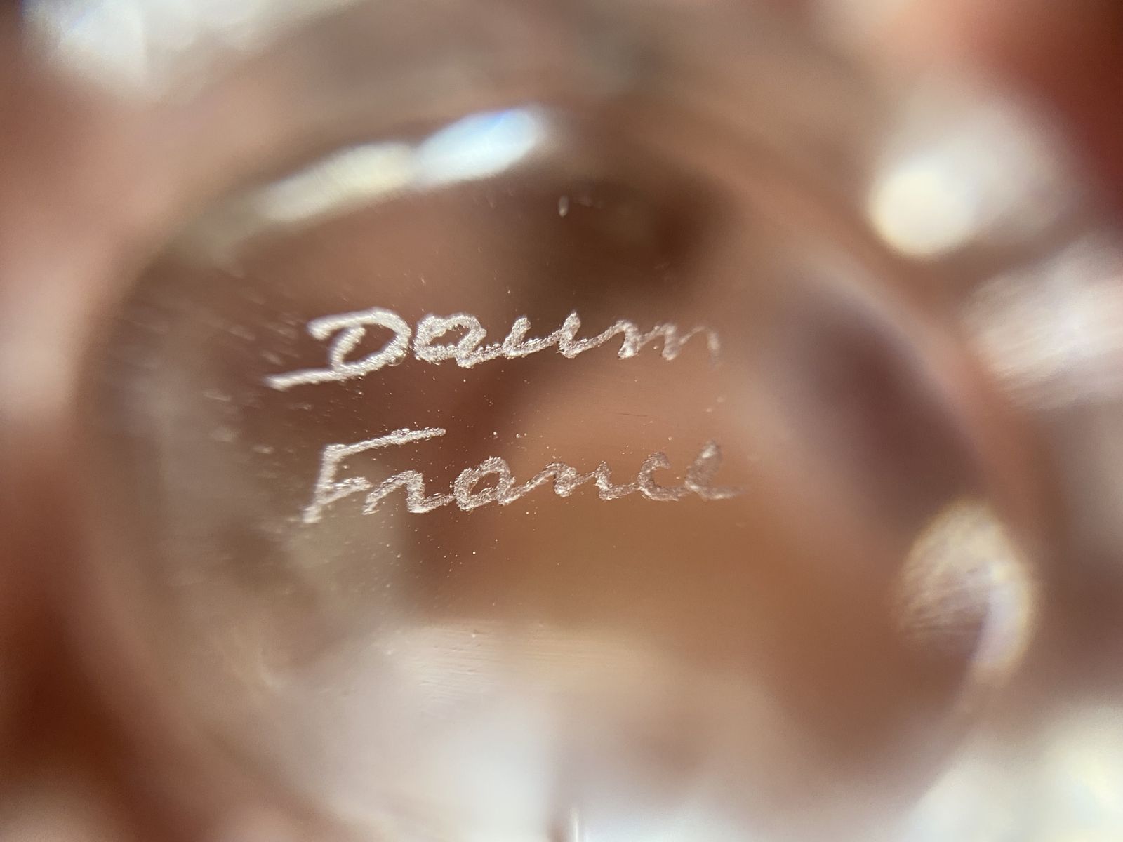 50.0 Original, Daum France, Handmade Studio Crystal Cat Figuring, Signed photo