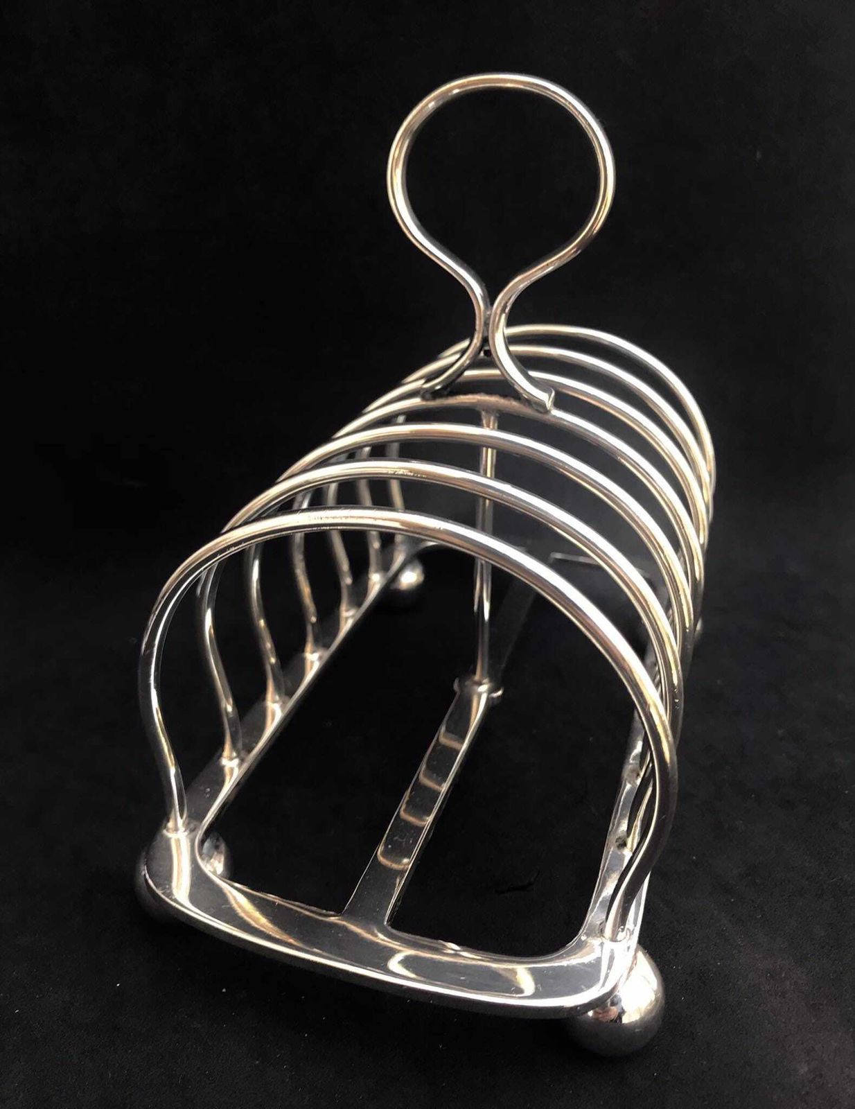 Toast Rack Holder Victorian Breakfast Set Walker And Hall 6 Slices Toast Rack Antique English Brunch Tableware Wedding Gift Christmas photo vinterior
