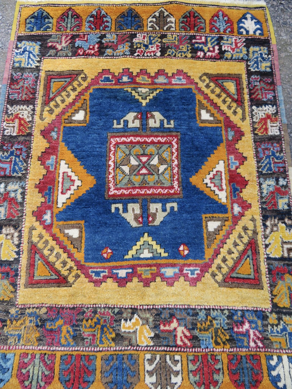 Antique Turkish Konya Yatak Rug. Central Anatolia.Circa 1870. 173cm X 123cm. photo for sale