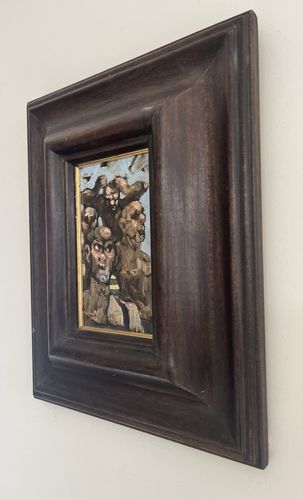 Donald Macleod Scottish Oil On Board Contemporary Art photo vintage