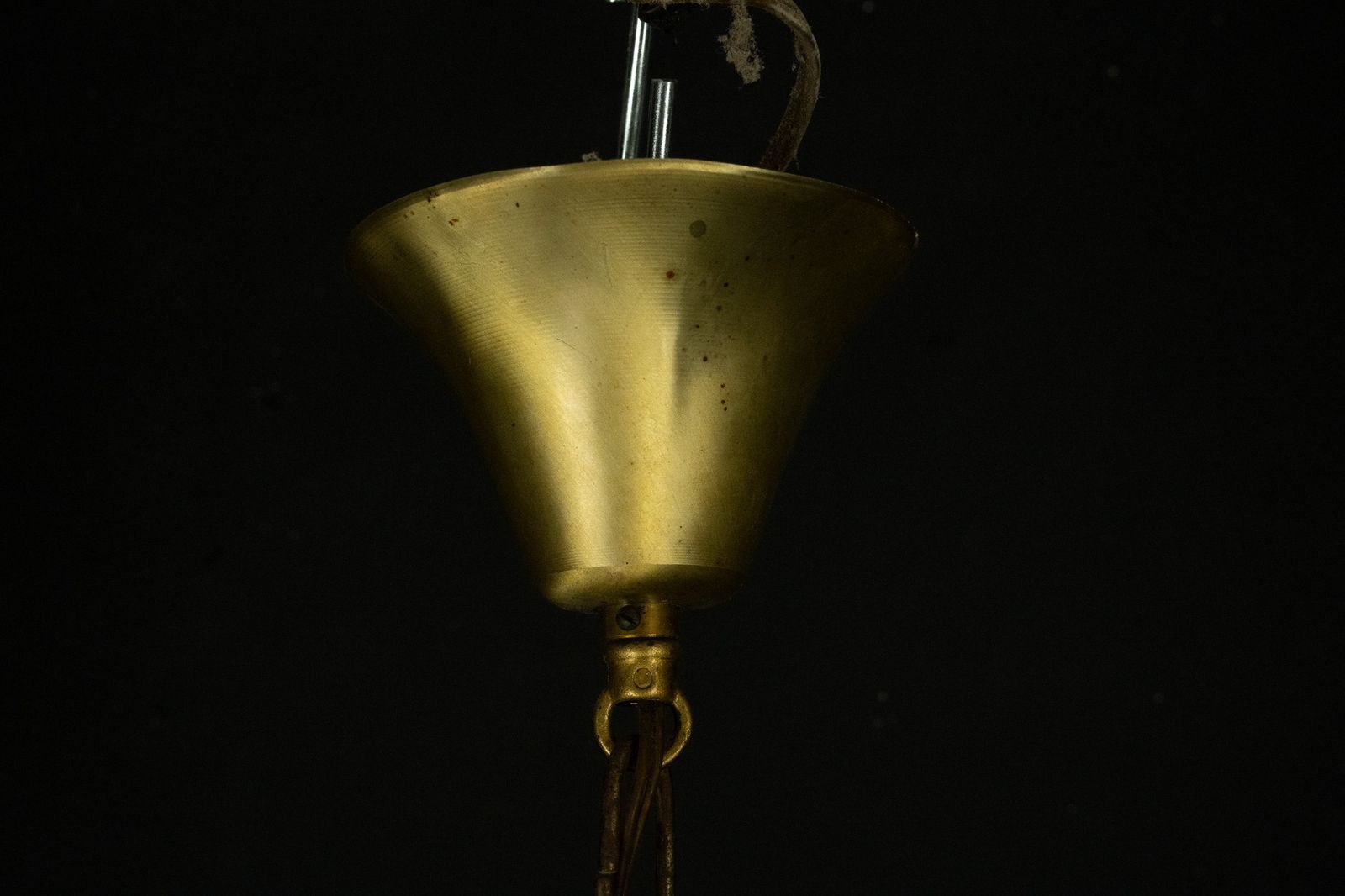 photo furniture Pair Of Murano Glass And Brass Chandeliers In The Style Of Toni Zuccheri. Italy 1970s
