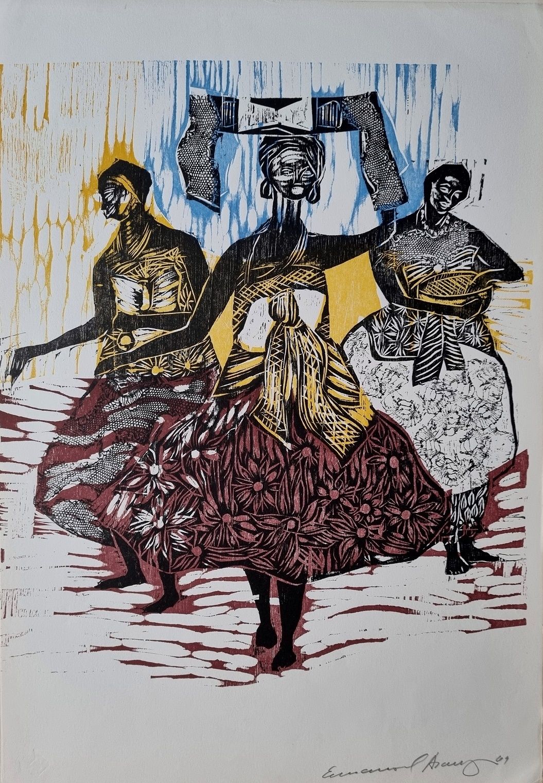 Emanoel Araujo   Bahia (Set Of Four Brazilian Original Prints 1965) photo Art