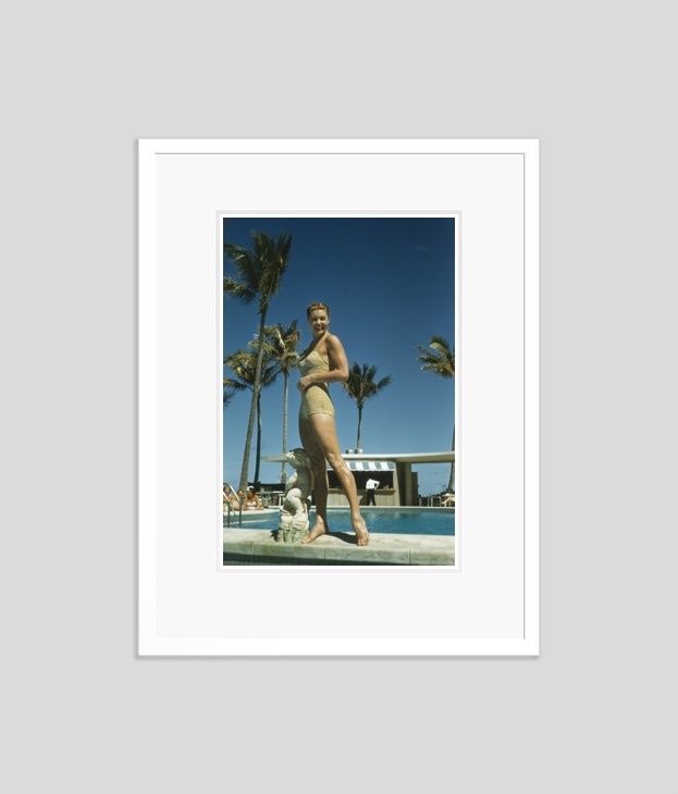 Slim Aarons 'Esther Williams' Framed White photo furniture