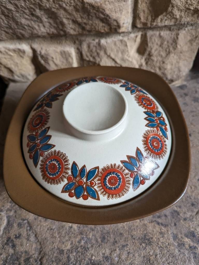 Norwegian Figgjo Flint Astrid Flameware Ceramic Large Casserole Dish Pot 1960s Mid Century Modern photo furniture