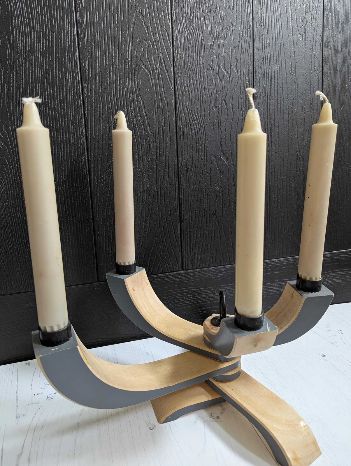 Design House Stockholm Wooden Candle Holder Candelabra Modern Contemporary Scandinavian Design photo 55.0