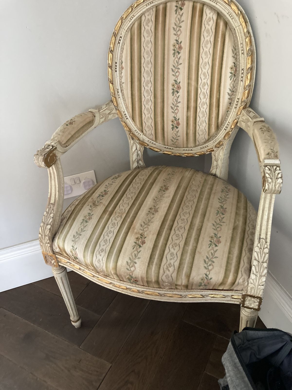 Antique French Chair Louis XVI Style photo furniture