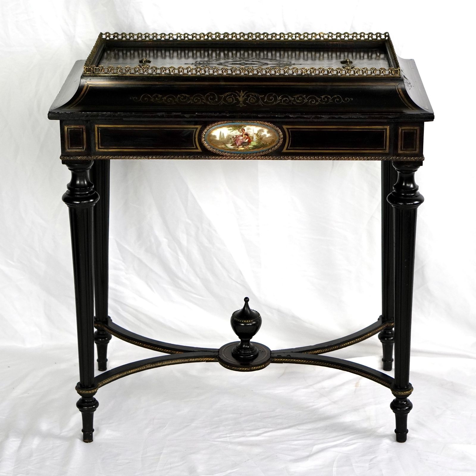 19th Century French Boulle Ebonised Jardinière photo for sale