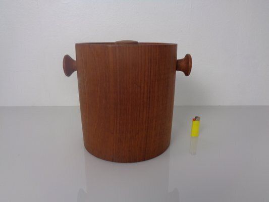Danish Teak Ice Bucket 1960s photo Home Decor