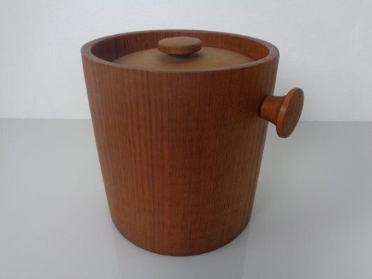 Danish Teak Ice Bucket 1960s photo 311.0