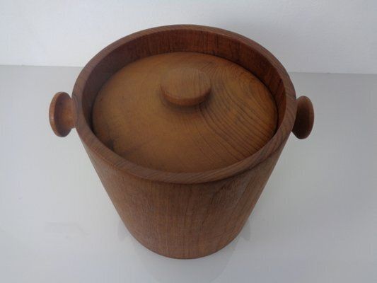 Danish Teak Ice Bucket 1960s photo vinterior
